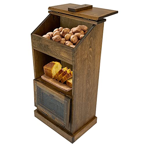 Peaceful Classics Potato/Bread/Onion Bin - Walnut