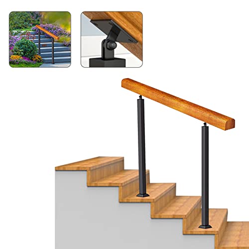 Rampe d'escalier extérieure en fer forgé au design épuré pour villa - 2