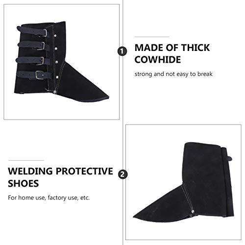 DOITOOL Polainais Couro Resistente Ao Calor E À Abrasão de Couro Sapato De Couro Bota Covers Proteto