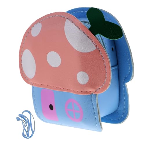 Kids Mushroom Shoulder Bag Charming Cartoon Coin Purse for Toddlers and Young Children Stylish Lightweight Crossbody Bag Random Color