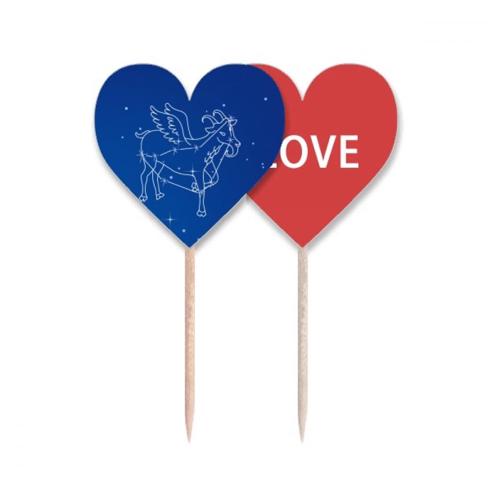 Lable cupcake pick Capricorne et cure-dents décoratif pour buffet dinatoire - 5