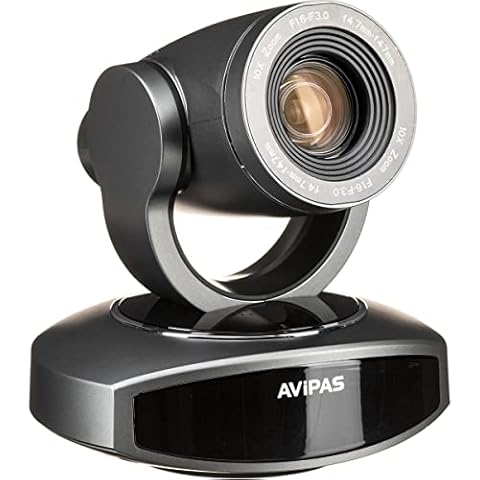 AVIPAS AV-1281G 10x HDMI PTZ Camera w/PoE - Dark Grey Cover
