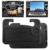 Ajustement universel : la taille du plateau de roue est d'environ 42 x 28 cm, et le diamètre extérieur de l'anneau fixe est d'environ 18 cm / 7,9 La table de volant de voiture convient à la plupart des volants de véhicule, répond aux exigences de travail ou de nourriture et peut être facilement rangée dans la poche arrière du siège avant. Veuillez vérifier la taille pour vous assurer que le produit convient avant d'acheter.