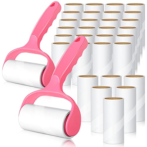 Lallisa 40 Rolls 2400 Sheets Lint Rollers For Per Hair Dog Hair Remover, Lint Remover For Clothes, Couch, Furniture And Carpet Cat Hair Remover Sticky Pet Hair Roller For Remove Animal Hair (2 Handle) #TOP20