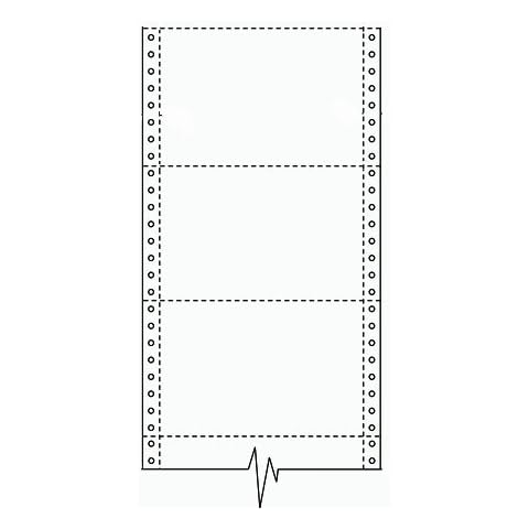 Compulabel 210857 Dot Matrix, Continuous, Pin Feed Post Cards, 6" x 4", 4M per Box Cover