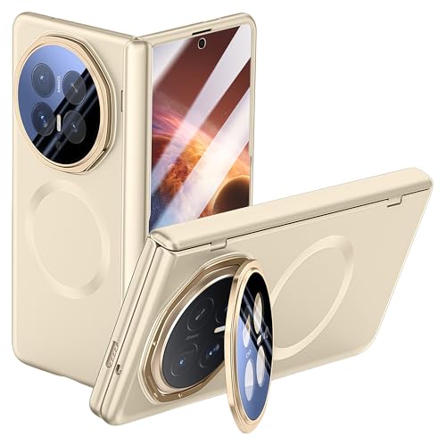 Coque Honor Magic V6 dorée : protection intégrale luxe avec charnière et béquille