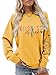 Bugrelsla Kindness Crewneck Sweatshirts For Womens Kindness Is Free Sprinkle It Everywhere Long Sleeve Tops For Teen(Yellow,X-Large)