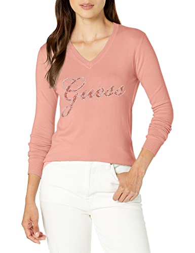GUESS Women's Juliette V-Neck Rhinestone Sweater #TOP16