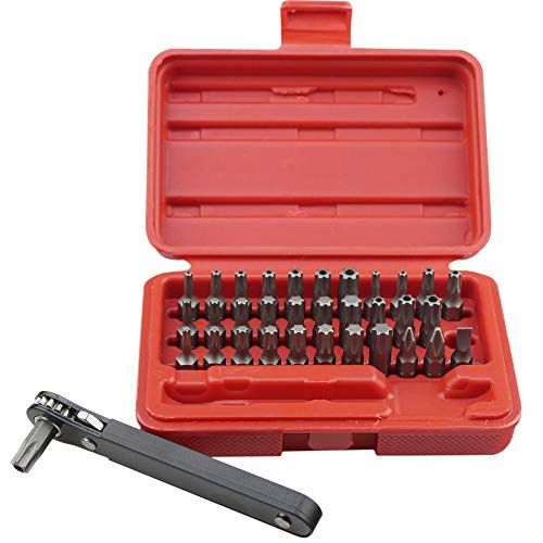 KAIFNT K403 Comprehensive Torx Bit Set with Mini Ratchet Wrench, 1/4-Inch Drive, 34-Piece by KAIFNT - Used condition - Image 2
