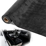 Hochwertiger Stoff: Microfaser folie selbstklebend wird aus hochdichten Fasern gewebt und ergibt einen robusten, knackigen Stoff mit einer fein strukturierten, glatten Oberfläche, gegen Pilling Ausbleichen resistent ist. Wildleder folie selbstklebend bietet eine ausgezeichnete Wasser-und Abriebfestigkeit. Kunstwildleder-Textur sorgt für weiches, angenehmes Gefühl mit einem subtilen, gerichteten Glanz und wertet Qualität und Ästhetik, Automobilinnenräumen und handgefertigten Artikeln mühelos auf.