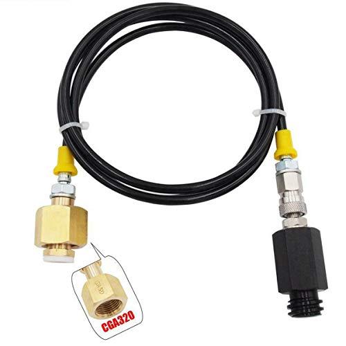 CO2-Tank für Soda-Maschine Soda-Hersteller Küche Externen Schlauch Adapter-Kit zu Cga320