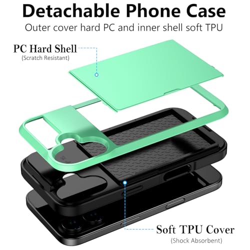 Vofolen for iPhone 16 Case with Card Holder Wallet [Max 3 Cards] Mint by Vofolen - Used condition - Image 2