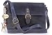 Produktbild Catwalk Collection Handbags - Damen Leder Umhängetasche - Crossbody Bag/Handtasche Klein - Verstellbarer Schultergurt - Freya - Blau