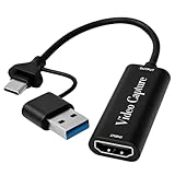 Large Compatibilité: Ce boitier d'acquisition fonctionne parfaitement pour Windows, Mac OS, Linux et Android. Il se connecte facilement à divers appareils tels que pour PS5, PS4, Xbox, Switch, appareils photo reflex numériques et caméscopes. Un outil polyvalent pour l'enregistrement vidéo, l'enseignement et l'imagerie médicale