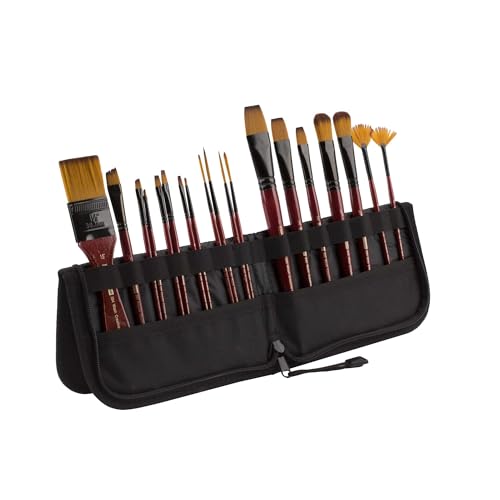 Creative Mark Folding Paint Brush Easel & Travel Case 9" Long - Compact Brush Holder Organizer for Short Handled Paintbrushes - Durable Paint Brush Bag for Storage - Holds up to 20 Brushes by Creative Mark - Image 3