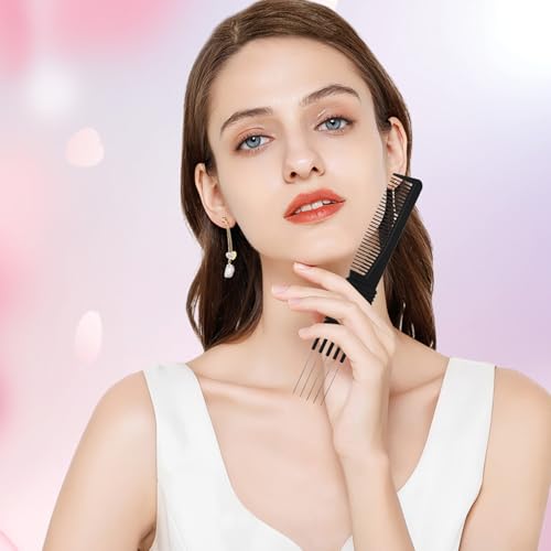 Peines metálicos para cabello rizado 2 piezas negro y azul miniatura 5