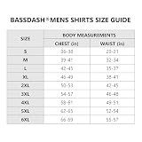 Bassdash UPF 50+ męska koszulka z długim rękawem, koszula wędkarska z maską, ochrona UV, komin na szyję, bluza z kapturem z otworem na kciuk, L