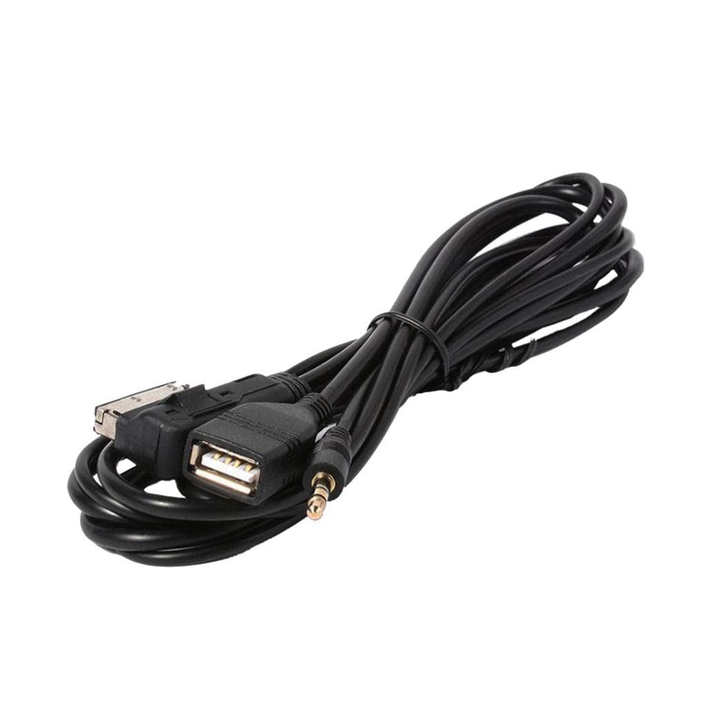 Car Media AMI MDI to Stereo 3.5mm Audio USBAUX Adapter Cable toA3 A4 A5 A6 S5 A6 A8 Q7 S4 S8 TT/VWGTI GLI CcTouareg EOS(AMI 3.5 USB F)|Input-image-17