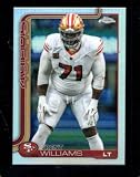 2025 Topps Chrome Refractor #265 Trent Williams NMMT 49ers