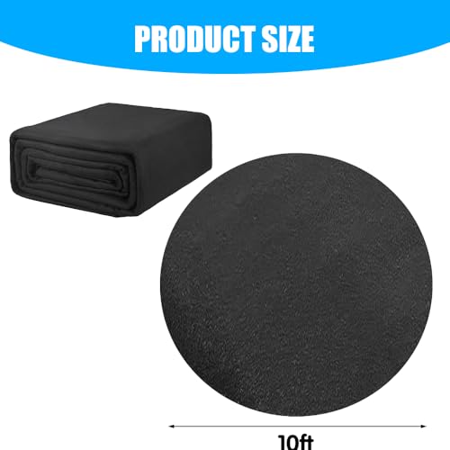 Miniatura 2 de Skikhn Base De Piscina Redonda, 10ft 305cm Lona De Suelo Para Piscina, Almohadilla Para Revestimiento De Piscina, Antideslizante Tapiz Suelo Piscina, Para Piscinas De Pie Y Jacuzzis Negro