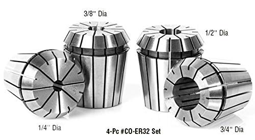 Amana Tool - 1/2 Dia Spring Collets Er32 (Co-182), Industrial Grade #TOP3