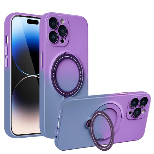 Coque de couleur dégradée pour iPhone 14 Pro idéale pour visionner vos vidéos en mode béquille