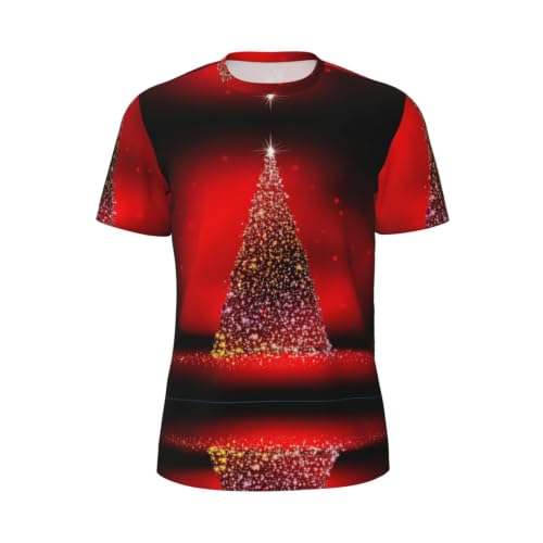T-shirt homme en maille fine de qualité supérieure avec sapin de Noël