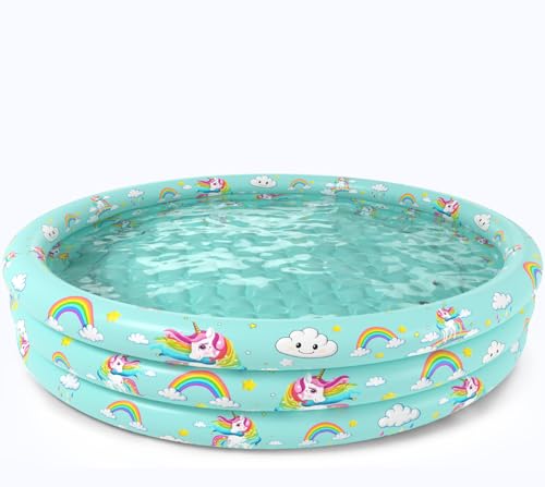 Jasonwell Inflatable Baby Kiddie Pool Unicorn
