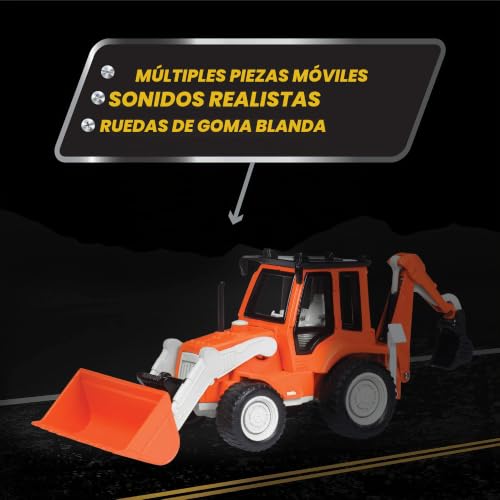 Miniatura 8 de Driven By Battat - Micro Retroexcavadora - Retroexcavadora De Juguete Para Niños - Juguete Vehículo De Construcción - Piezas Móviles - 3 Años