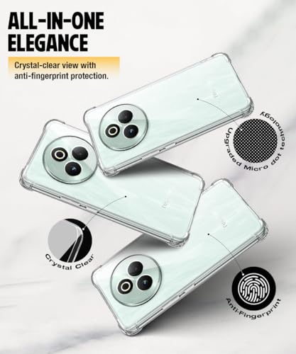 Image of WOW IMAGINE Clear Back Cover Case for Realme P3 Pro 5G | Shockproof Soft TPU Case | Cushioned Edges for Ultimate Protection Back Cover Case - Transparent