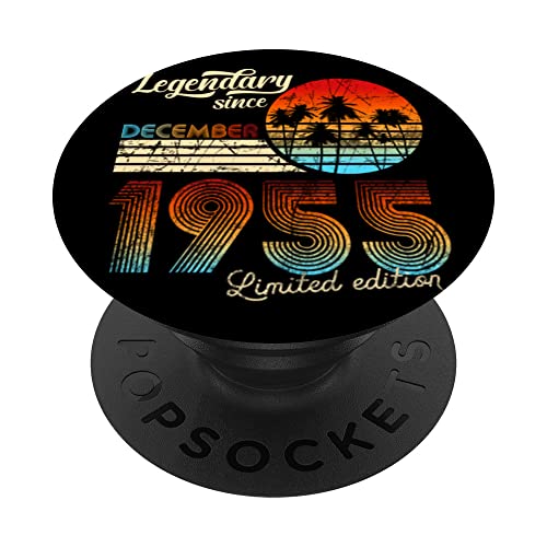 Legendario de cumpleaños desde diciembre de 1954 Regalo. PopSockets PopGrip Intercambiable