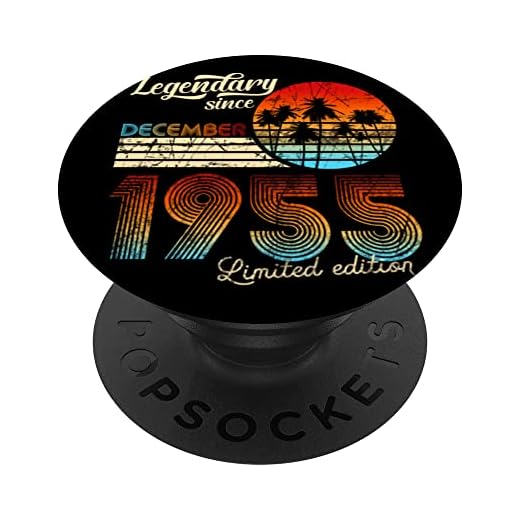 Legendario de cumpleaños desde diciembre de 1954 Regalo. PopSockets PopGrip Intercambiable