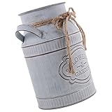 Utilisation polyvalente : peut servir de vase ou d’objet décoratif pour le salon, la chambre, le bureau, etc. pot de fleurs en métal, vase décoratif