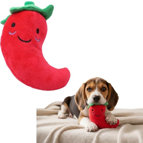 Sndperiexam 1 Pc Funny Red Fruit Dog Toys, Vegetable Dog
