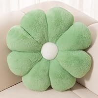 FIONOUT Green Throw Pillows, Soft Flower Pillow -17.7In Small Decorative Pillow, Cute Floor Cushion Decorative Pillows for Couch,Bed,Sofa (45CM Green)