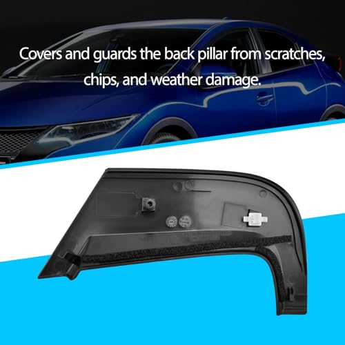 image for Quorlentia Door Window Pillar Posts Cover Trim Rear Pillar Molding Gar