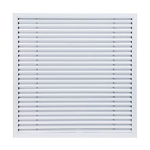 Liveinu Rejilla de Ventilación Cubierta de Ventilación de aire Cubierta de Rejilla de Ventilación de aire Rejillas de Ventilación de Armario para Ventilación de Armario 60x60cm Blanco