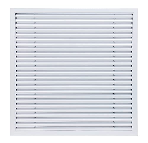 Liveinu Rejilla de Ventilación Cubierta de Ventilación de aire Cubierta de Rejilla de Ventilación de aire Rejillas de Ventilación de Armario para Ventilación de Armario 60x60cm Blanco