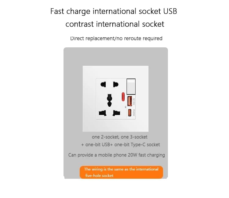 APLINK WALL SOCKET WITH USB 18W | Charging Type C 20W | Power Socket Outlet WHITE 1