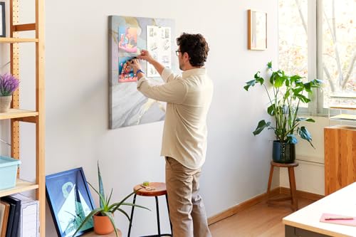 Tableau mural maison en liège coloré pour ne plus oublier vos notes