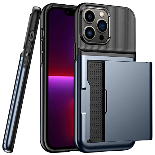 Coque bumper iPhone 12 anti-chute HUILUN compartiment carte invisible