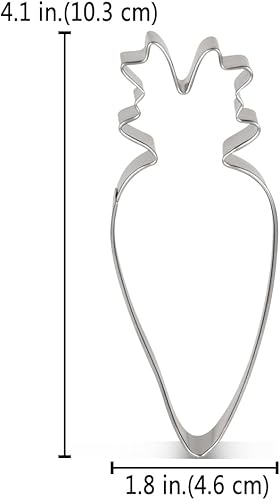 Miniatura 2 de LILIAO Cortador de galletas de zanahoria, 1.8 x 4.1 pulgadas, acero inoxidable, por J.Cookies