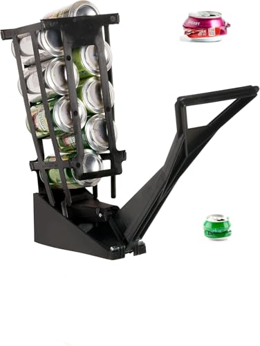 Trituradora de latas de aluminio de 12 onzas para reciclaje, trituradora de latas resistente, trituradora de latas montada en la pared para aluminio, compacta y fácil de usar