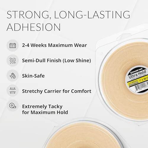 Cinta de doble cara para cabello Walker Ultra Hold transparente de 36 yardas 2