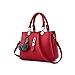 Sipobuy 2019 Nouvelle Vague Femmes Sacs À Main Messenger Sac Dames Épaule Sac Femme Sac À Main pour Femmes, Rouge
