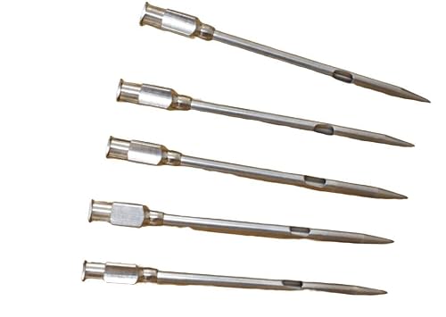 5pcs Meat Injector Needle for Barbecue Stainless Steel Marinade Turkey Injector Needle for Kitchen