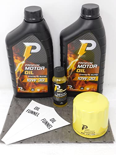 Power Performance 10W-30 Synthetic Blend Oil Change Kit for Kohler 52 050 02-S and Fuel Treatment