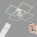 led unterbauleuchte schwenkbar 90 cm Die Bürodeckenleuchte ist zudem schwenkbar. 2 der 4 Quadrate sind individuell einstellbar und verändern somit die Gesamtoptik der LED Deckenlampe. 50 Watt und 5.500 Lumen sorgen für viel Helligkeit. Diese Power wird auf die Maße 724x724x84 mm (LxBxH) verteilt
