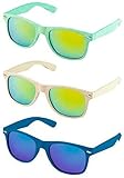 Estupendo lote de 10 gafas de sol recicladas ecológicas realizadas en fibra de trigo y pp en colores surtidos. perfectas para dar como detalle en cualquier evento.