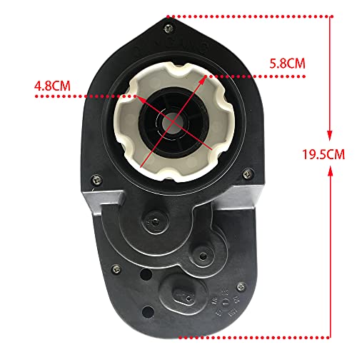24V High Power Gearbox for Power Wheels, High Torque 24 Volt Motor 30000RPM with Gear Box for Kids Ride On Car Parts,Four-Stage Gear Enhance 0ff-Road Climbing Ability